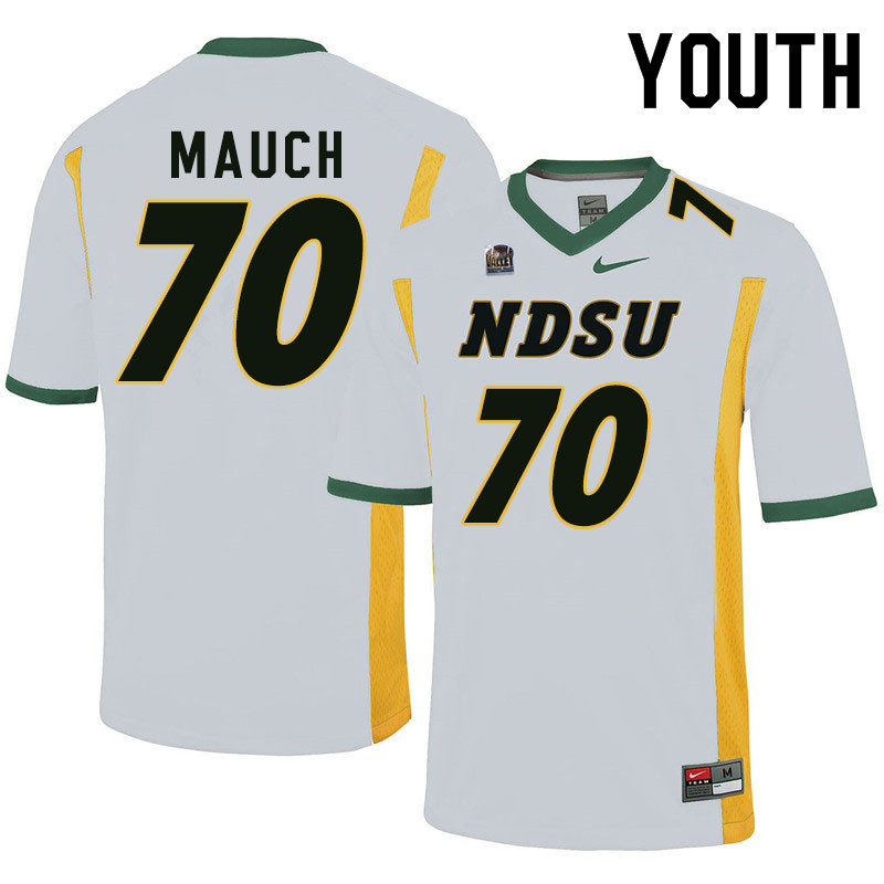 Youth #70 Cody Mauch North Dakota State Bison College Football Jerseys Sale-White